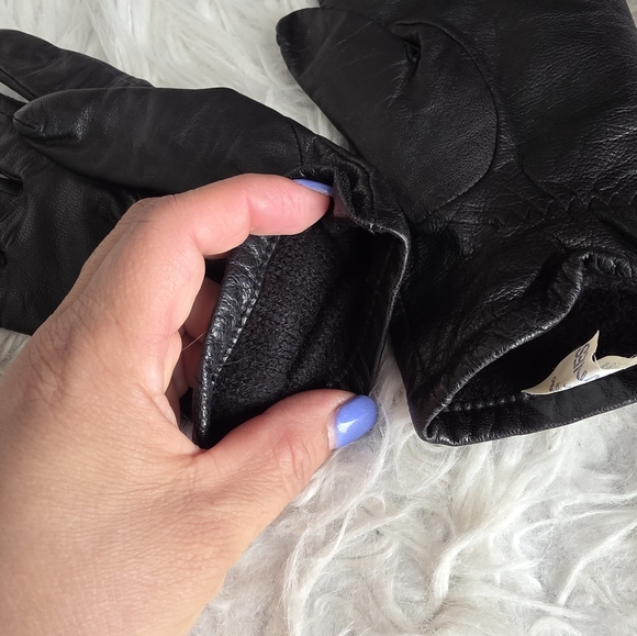 LEATHER GLOVES  FOWNES Size 7 1/2 - Picture 4 of 5